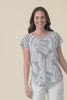 Sail Green Palm Cotton Blend Tee,video