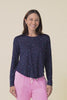 Kaja Navy Spot Long Sleeve Tee,Video