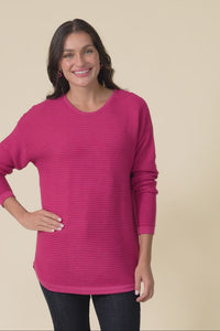 Somer Hot Pink Organic Cotton Knit Jumper,Video