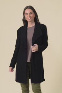Raquel Black Wool Coat,Video