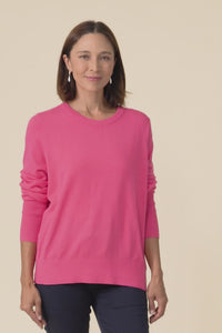 Sunny Pink Long Sleeve Knit Top,Video