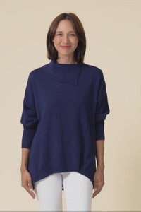 Renfrey Navy Knit Jumper,Video