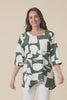 Anya Khaki Geo Linen Cotton Top,video