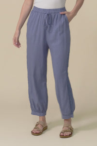Beretta Steel Lace Linen Blend Pants,video