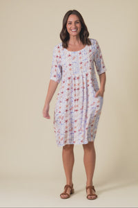 Nina Cream Beach Pocket Dress