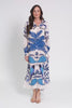Shayli Blue Tropical Shirt Dress,Video