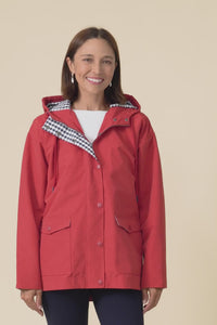 Chelsea Red Hooded Raincoat,Video