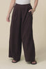 Bliss Chocolate Linen Blend Pocket Pants,video