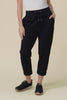 Sutton Black Cotton Relaxed Sweatpants,Video