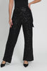 Mae Black Sequin Wrap Pants,Video