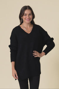 Brilla Black V Neck Jumper,Video