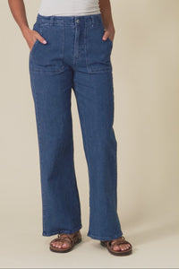 Relax Blue Straight Leg Jeans,Video