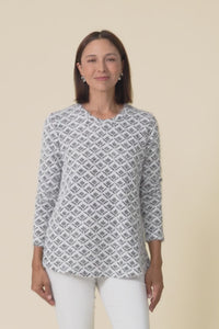 Darly Grey Geo Snood Jumper,Video