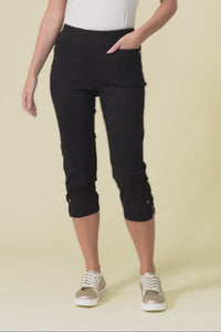 Air-Lite Black Stretch Capri Pants,Video