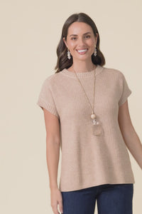 Joyce Beige Wool Cashmere Tee,Video