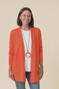 Morocco Orange Knit Cardigan,Video