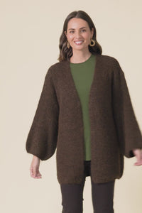 Pearson Chocolate Knit Cardigan,Video