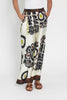 Plato Cream Abstract Wide Leg Pants,Video