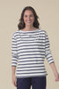 Calvin White Stripe Cotton Long Sleeve Tee,Video