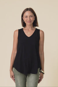Rihanna Black Bamboo Tank,Video