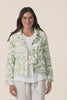 Jamie Khaki Leaf Linen Blend Jacket,Video