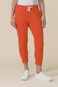 Fundamental Brunch Bright Red Cotton Sweatpants,Video
