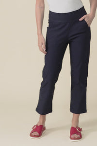 SmartFlex Navy Straight Leg Pants,video