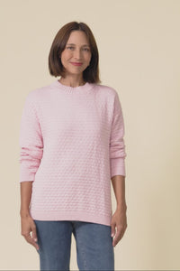 Yanny Blush Organic Cotton Knit Jumper,Video