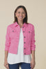 Danielle Hot Pink Stretch Jean Jacket,Video