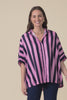 Palermo Navy Stripe Linen Blend Shirt,Video