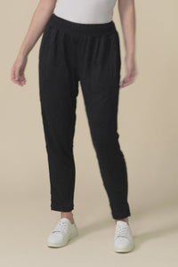 Travel No-Iron Black Cropped Pants,video