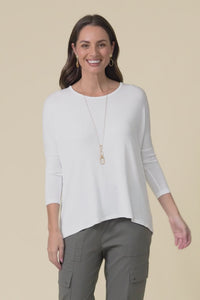 Prado White Batwing Top,Video