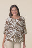 Liora Chocolate Leaf Layered Top,Video