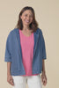 Tessa Vintage Blue Denim Hooded Sweatshirt,Video