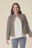Mitchell Brown Faux Leather Biker Jacket,Video