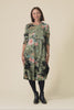 Fonte Olive Blossom Cotton Knit Dress