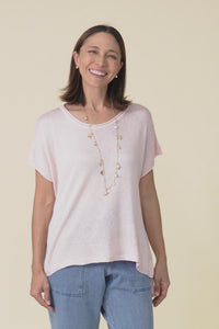 Rawlins Pink Cotton Knit Top,Video