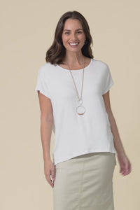 Newton White Drape Tee,Video