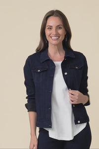 Siobhan Navy Stretch Jacket