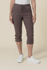 Bulimba Chocolate Cotton Capri Pants,video