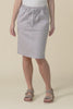 Dinah Washed Natural Cotton Drawstring Skirt,video