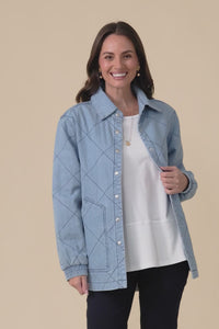 Quest Blue Quilted Jacket,Video