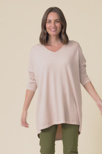 Piper Light Pink V Neck Knit Jumper,Video