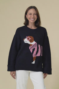 Annie Navy Terrier Sweatshirt,Video