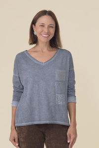 Fulton Steel Patchwork Cotton Top,Video