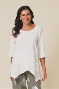 Anya White Linen Cotton Top,Video