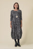 Achia Black Stripe Cotton Knit Dress