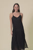 Black Cotton Maxi Slip Dress,Video