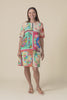 Gerbera Green Mosaic Pocket Dress,Video