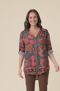 Ricky Red Jungle Button Shirt,Video